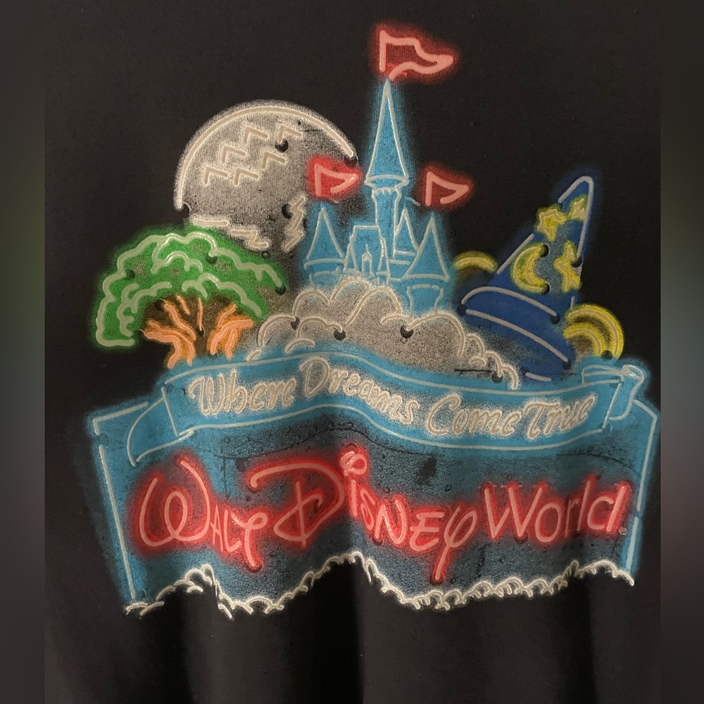 Limited edition, neon Walt Disney World sweater